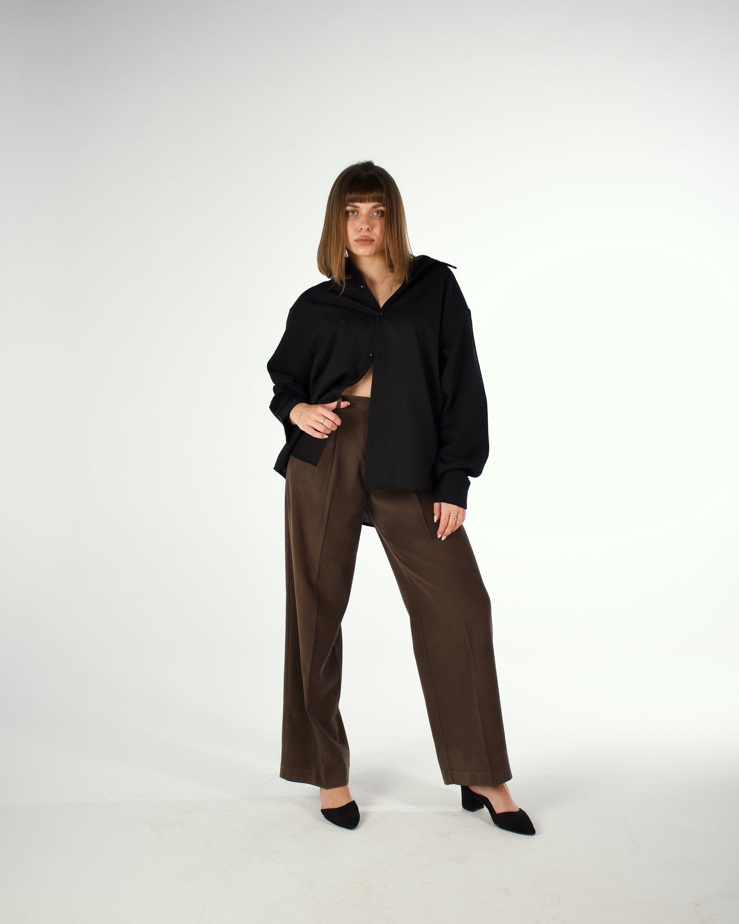 Oversized Egyptian cotton long sleeved shirt - LUNATIQS