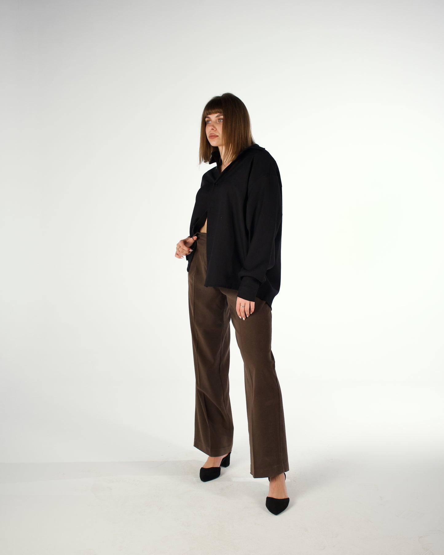 Oversized Egyptian cotton long sleeved shirt - LUNATIQS