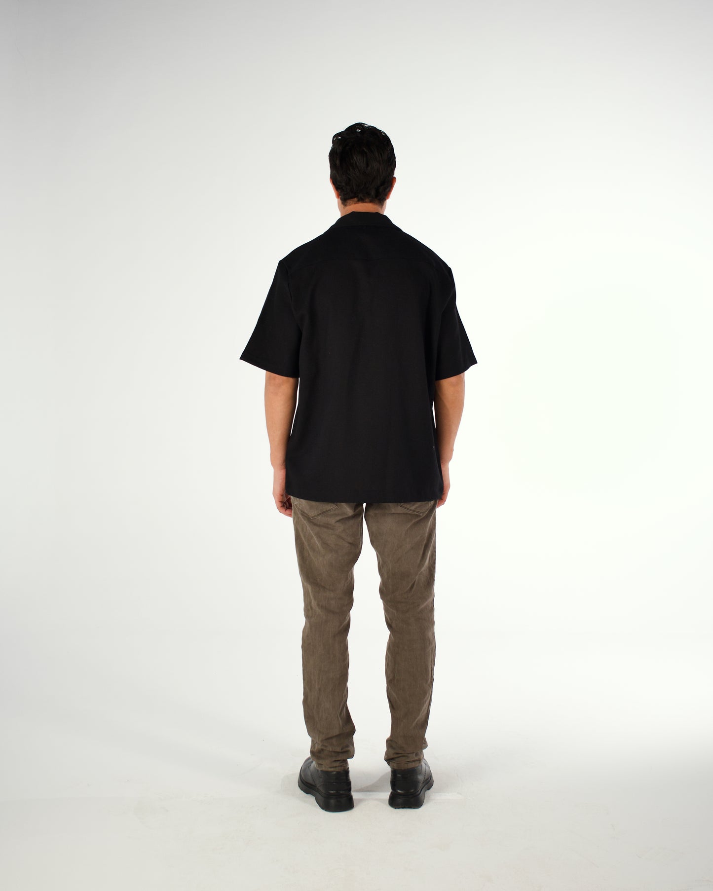 Oversized Egyptian cotton short sleeved shirt - LUNATIQS