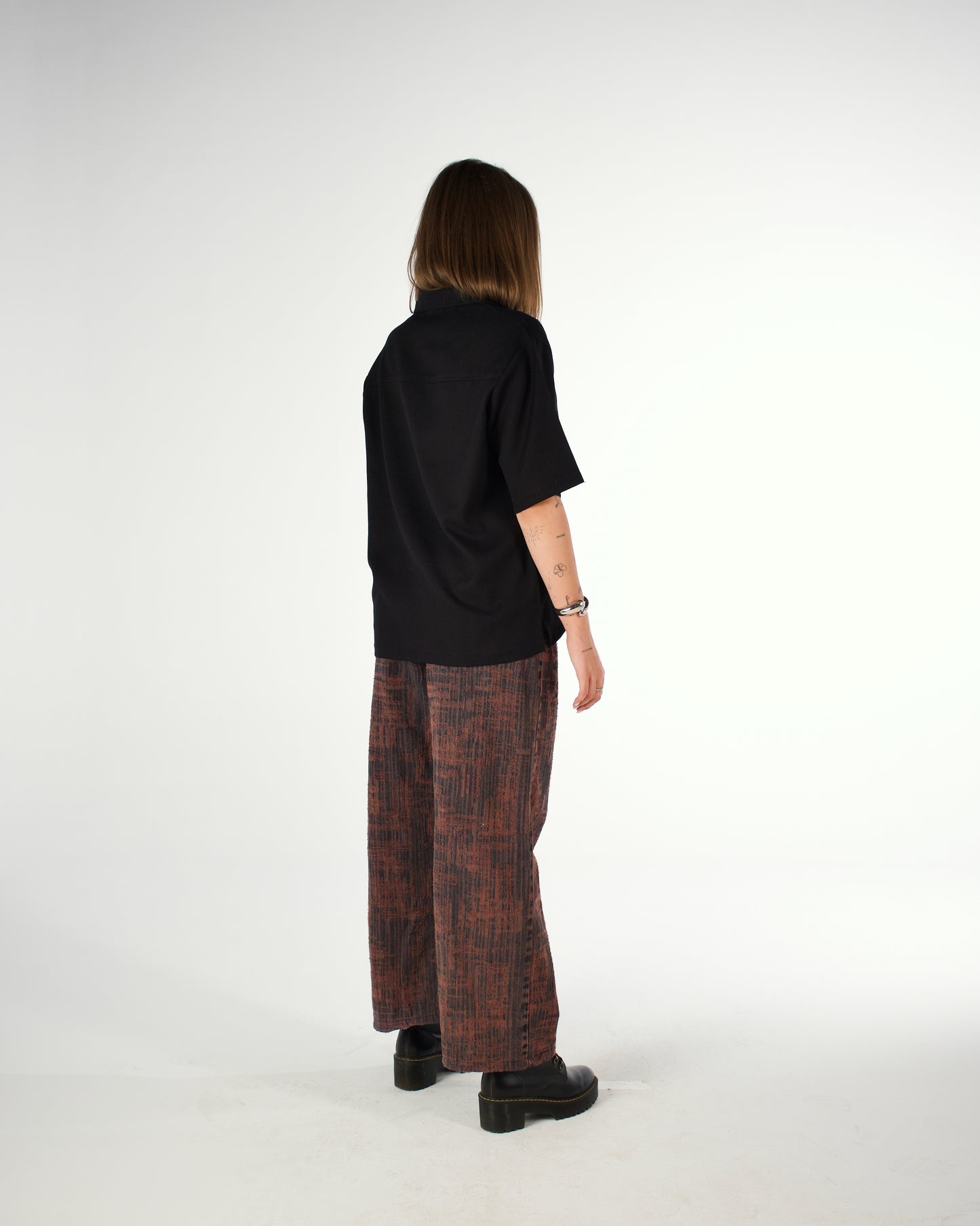 Oversized Egyptian cotton short sleeved polo shirt - LUNATIQS
