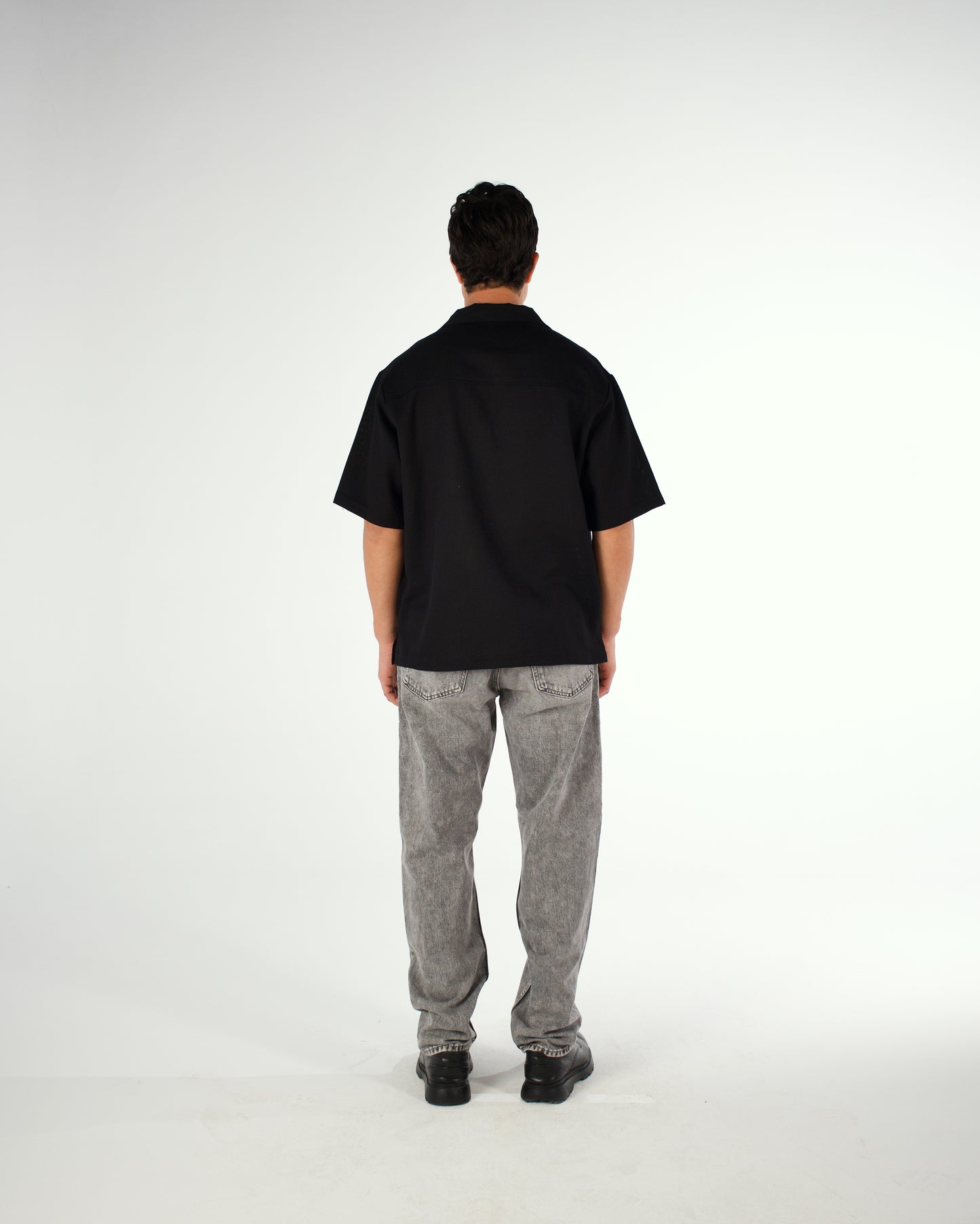 Oversized Egyptian cotton short sleeved polo shirt - LUNATIQS