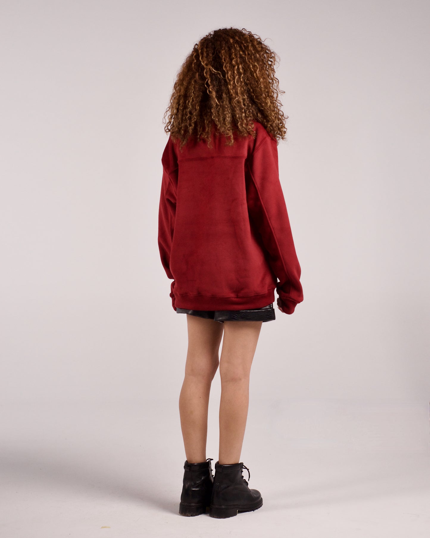 Maroon oversized sweater - LUNATIQS