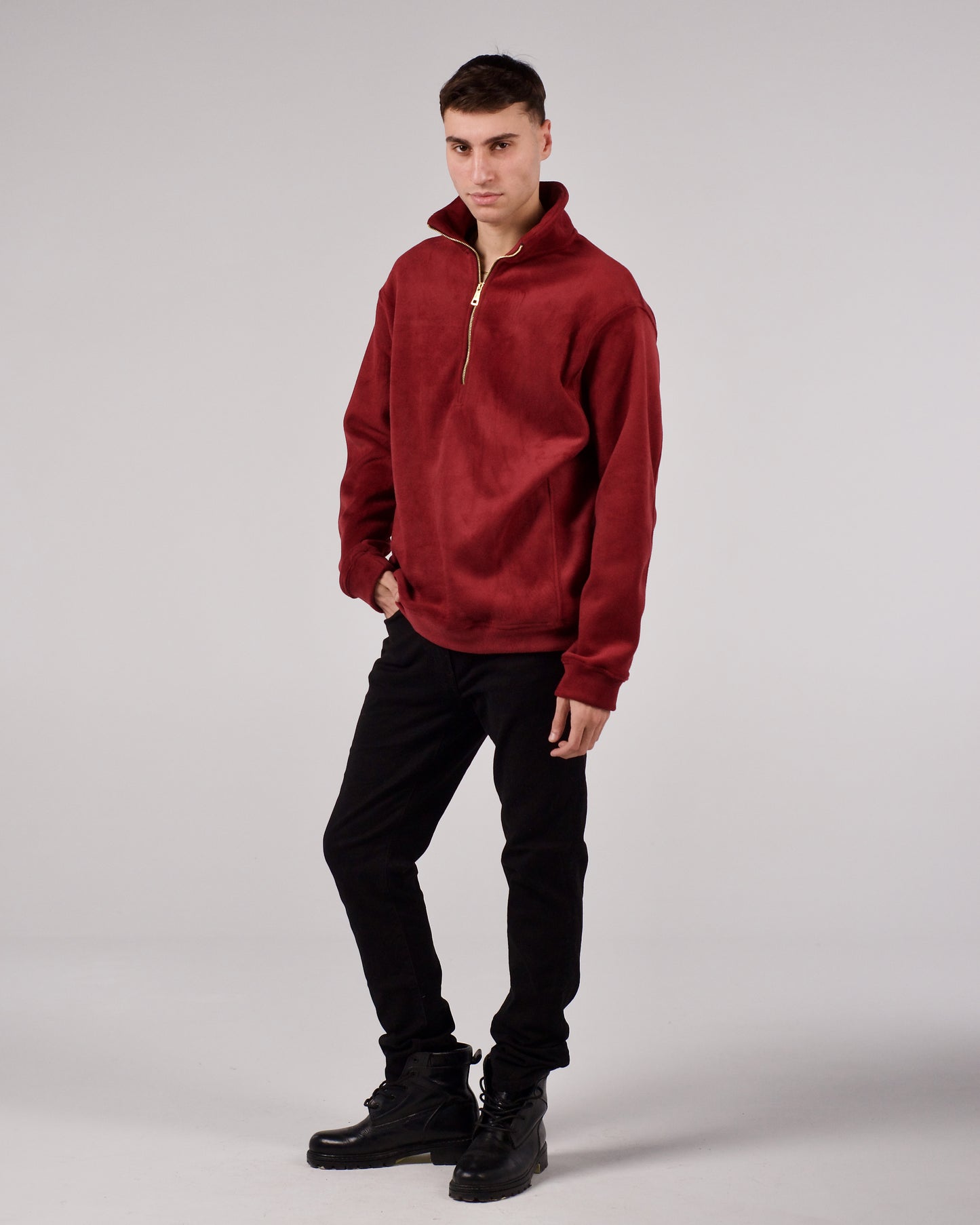 Maroon oversized sweater - LUNATIQS