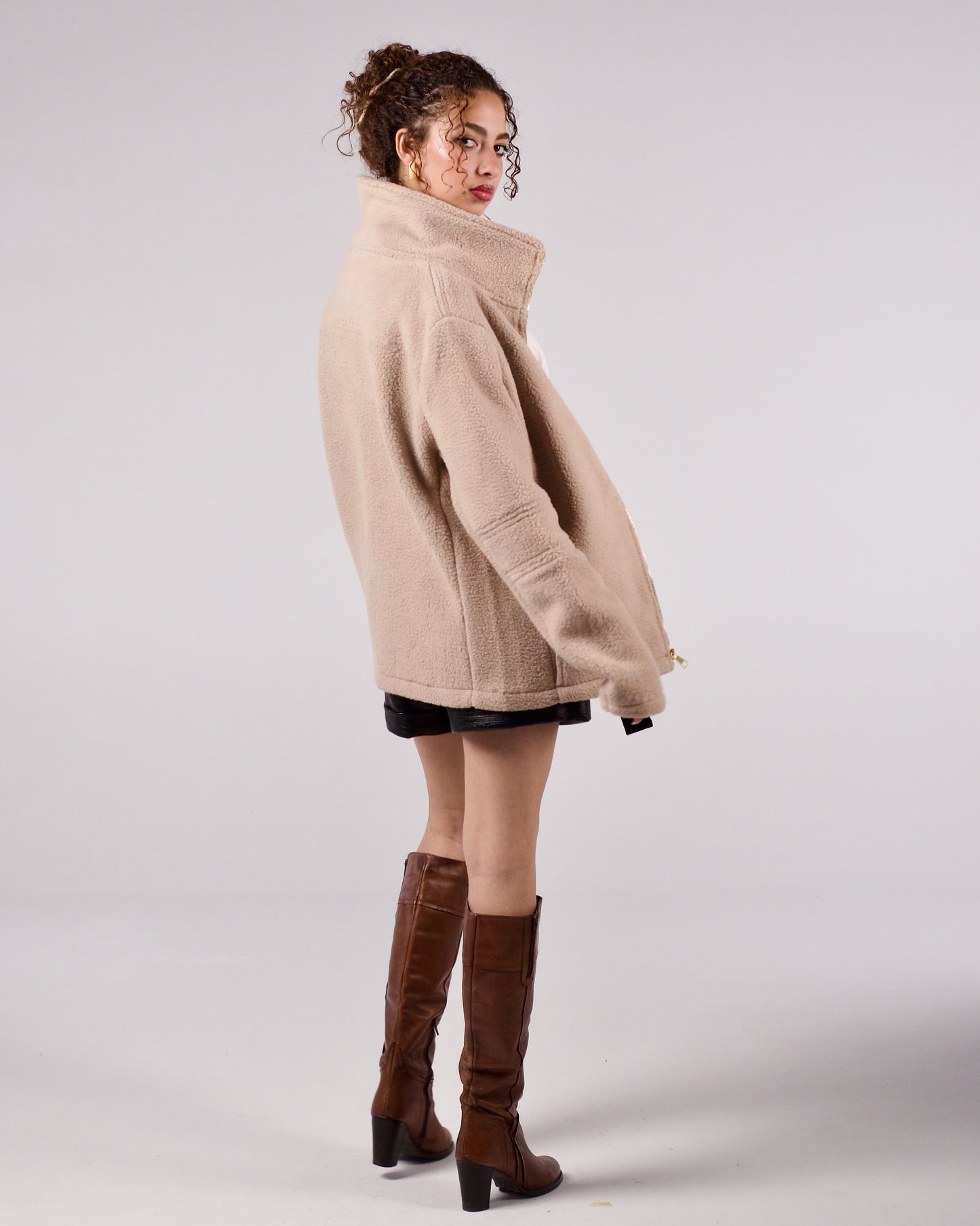 Loose-fit fur jacket - LUNATIQS