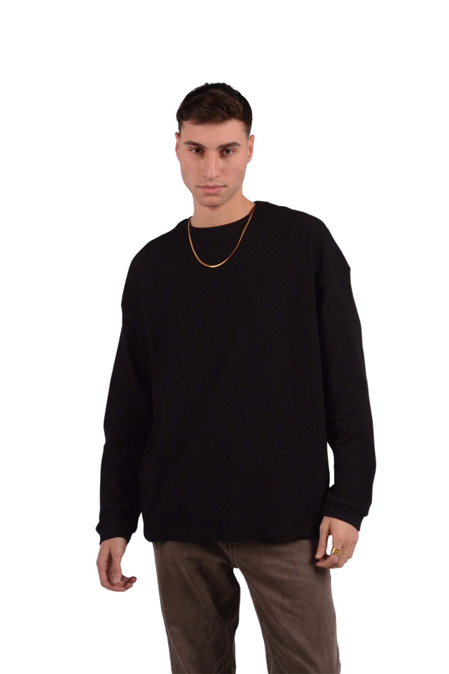 Long-sleeve T-shirt in 100% cotton