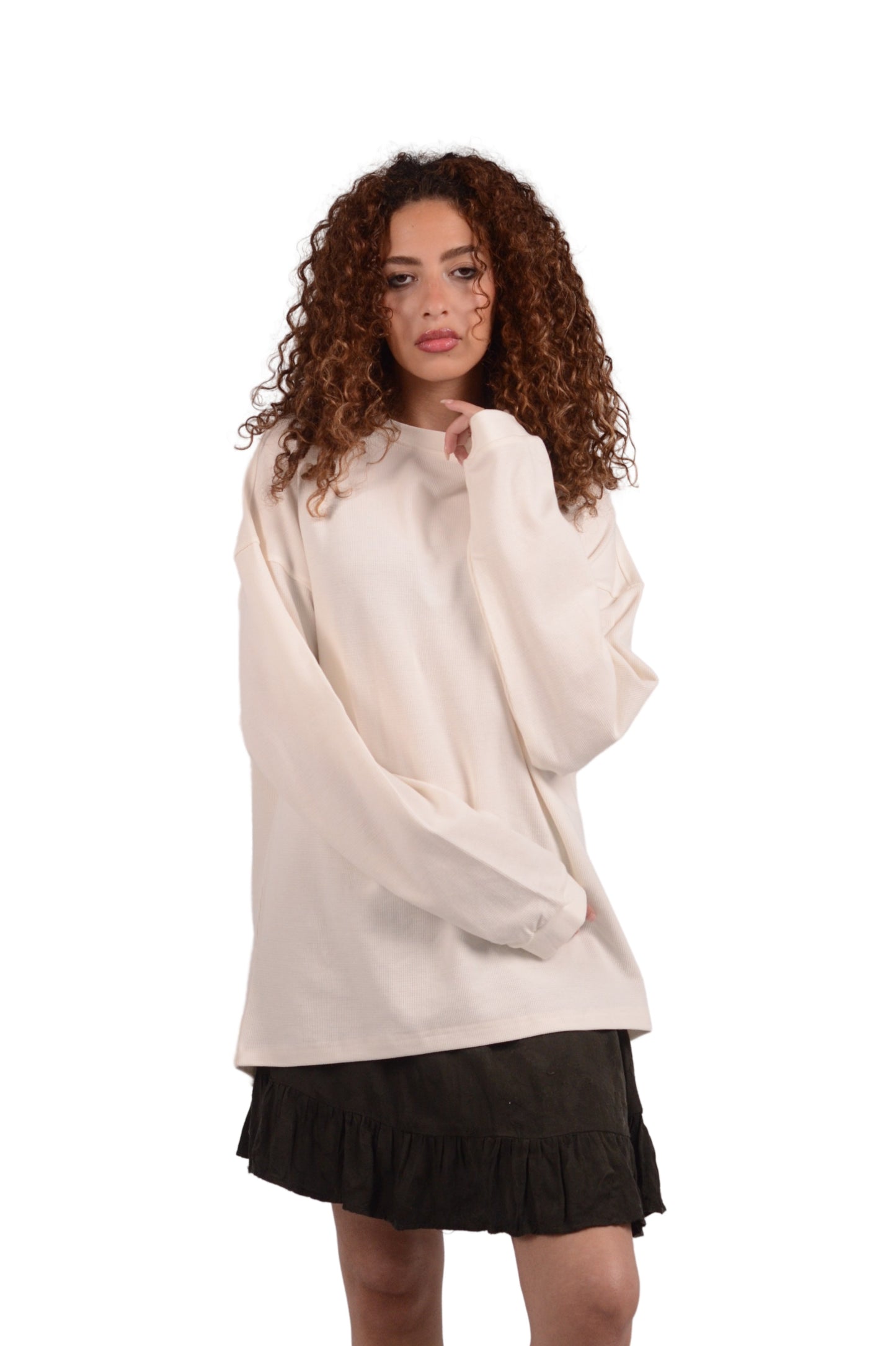 Long-sleeve T-shirt in 100% cotton