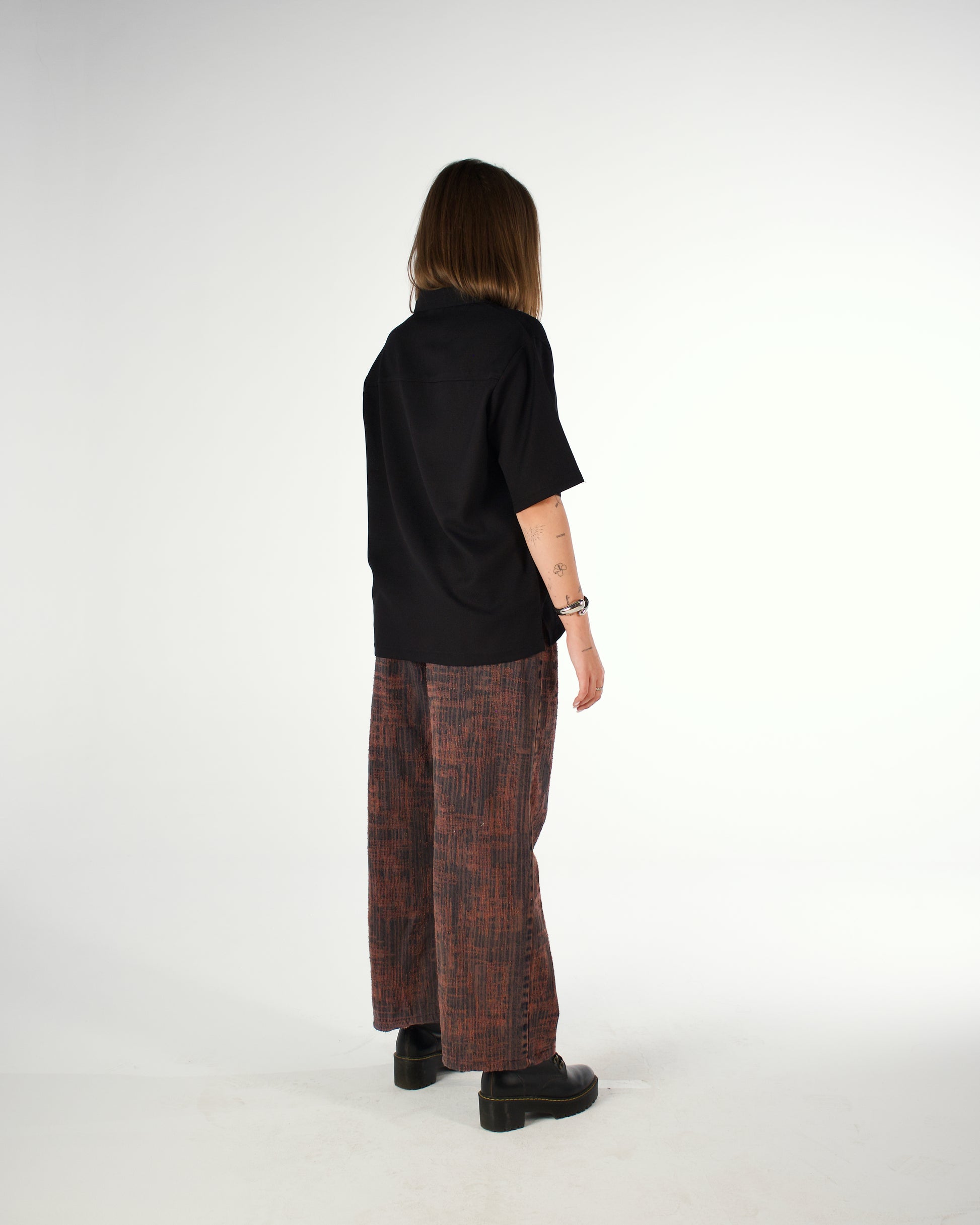 Oversized Egyptian cotton short sleeved polo shirt - LUNATIQS