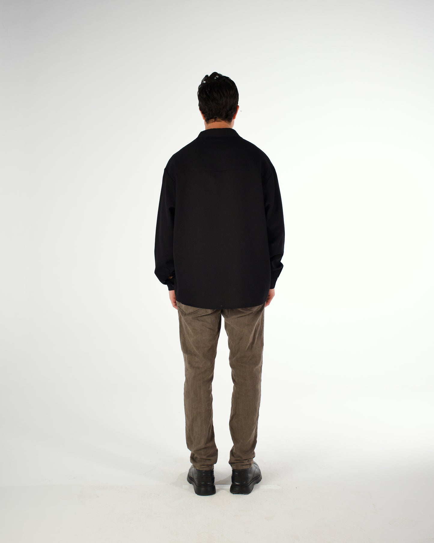 Oversized Egyptian cotton long sleeved shirt