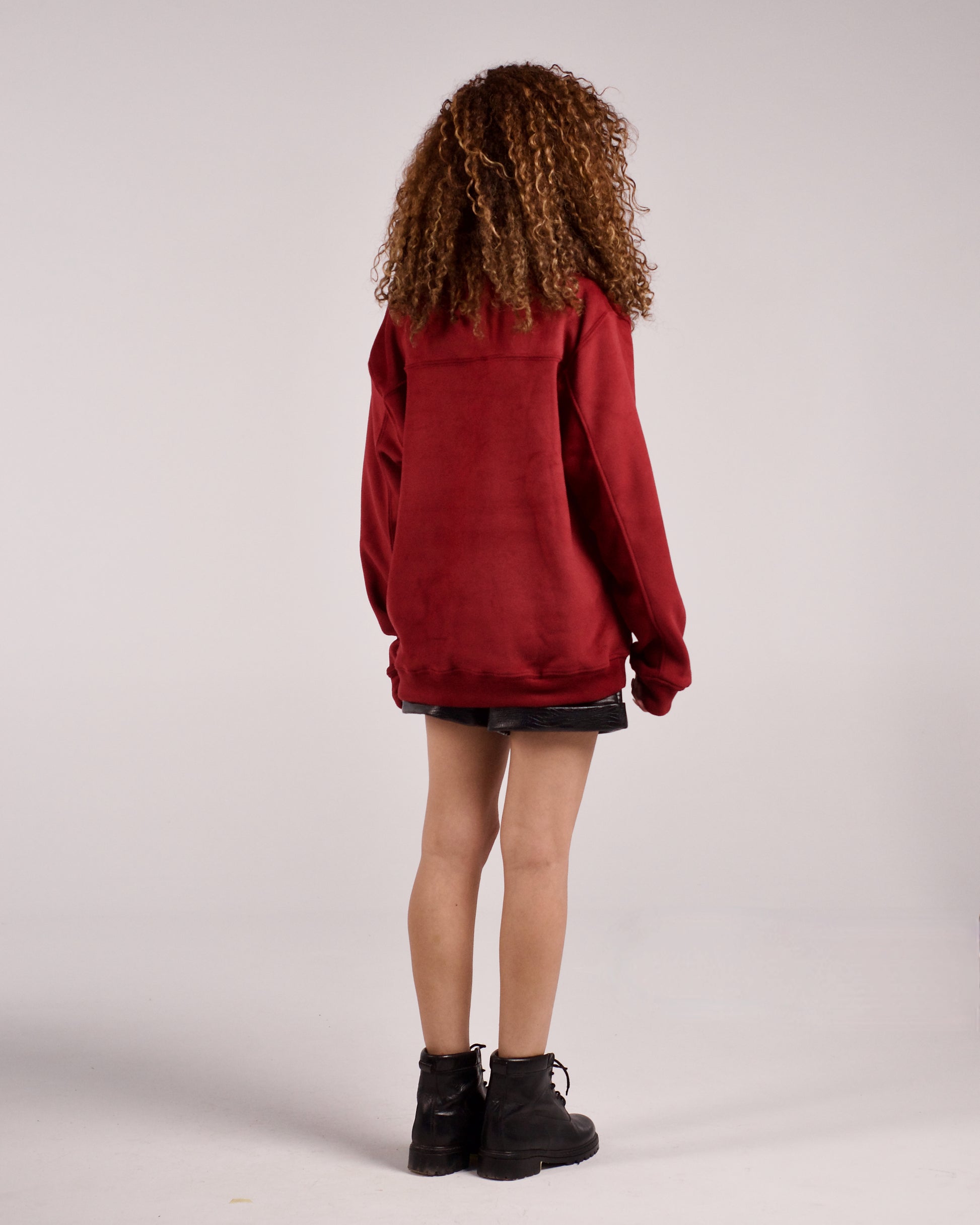 Maroon oversized sweater - LUNATIQS