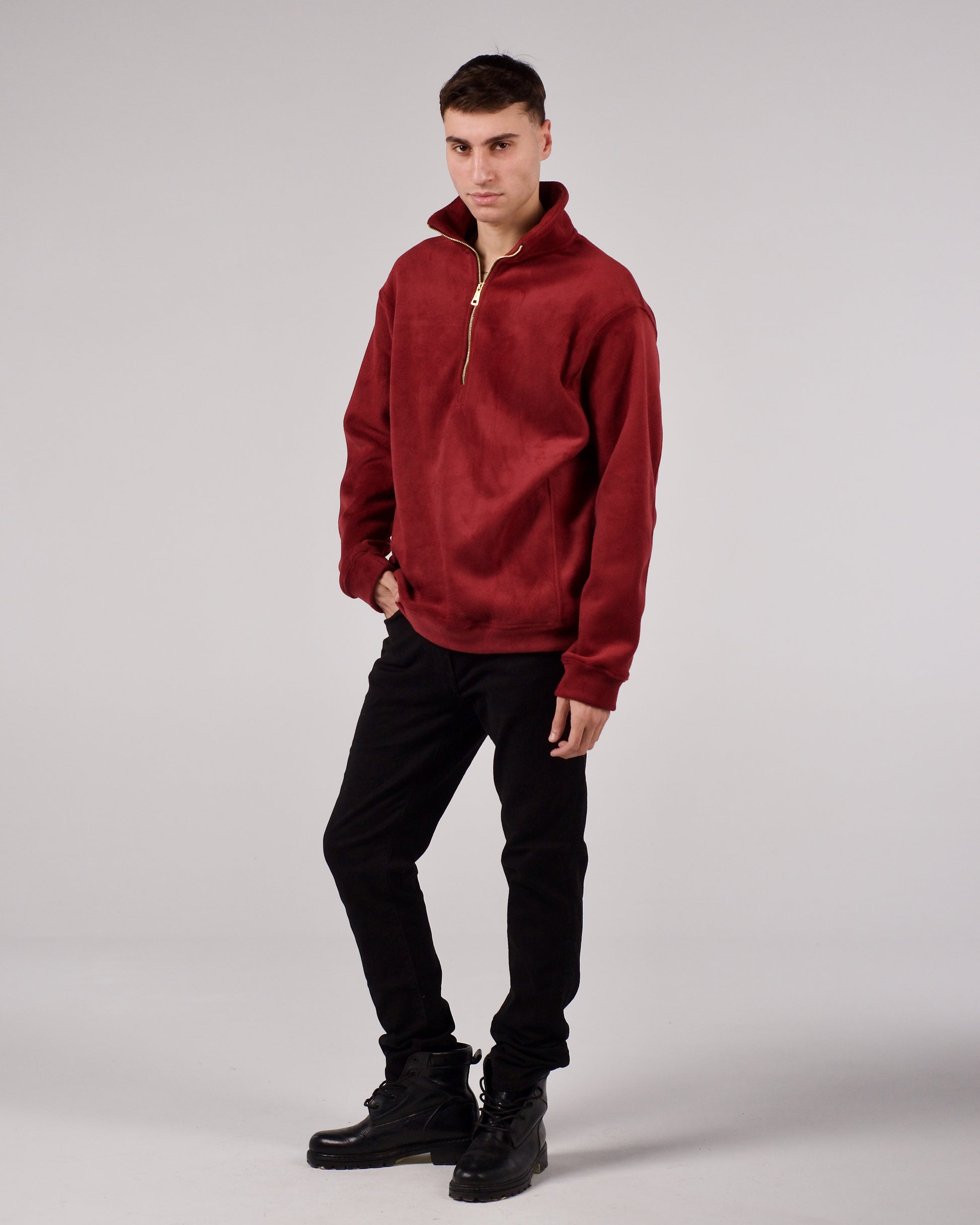 Maroon oversized sweater - LUNATIQS