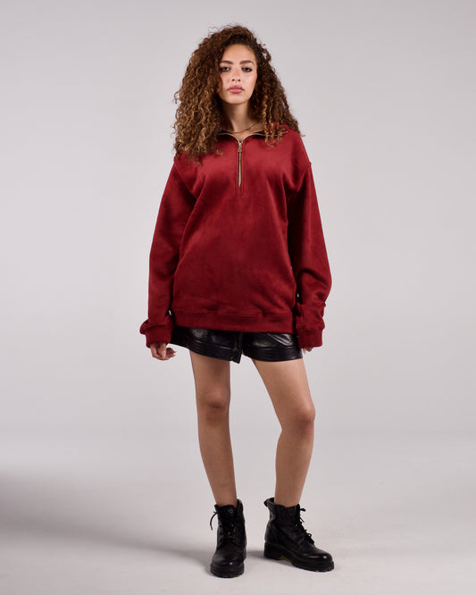 Maroon oversized sweater
