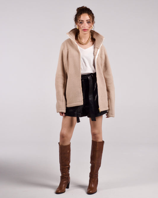 Loose-fit fur jacket - LUNATIQS