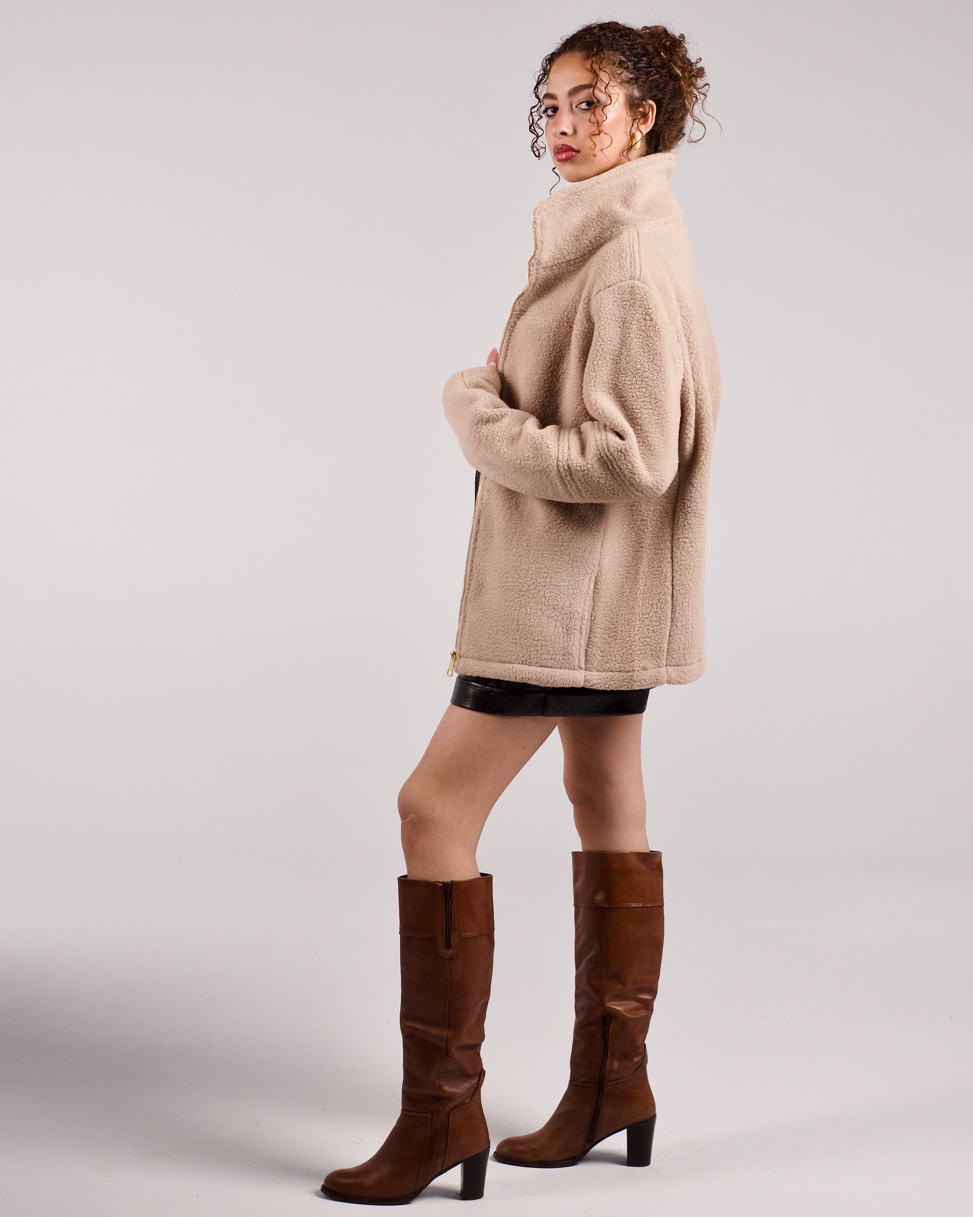 Loose-fit fur jacket - LUNATIQS